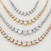 2.5 Ct Moissanite Graduated Tennis Necklace For Women Crafted in 14K Gold 2.5 Ct Moissanite Graduated Tennis Necklace For Women Crafted in 14K Gold (7)