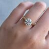 1.50Ct Round Moissanite Solitaire Engagement Ring in 14k Gold - GRA Certified 1.50Ct Round Moissanite Solitaire Engagement Ring in 14k Gold - GRA Certified