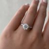 2.00Ct Round Moissanite Solitaire Engagement Ring Crafted in 14k Gold - GRA Certified 2.00Ct Round Moissanite Solitaire Engagement Ring Crafted in 14k Gold - GRA Certified