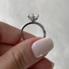 2.00Ct Round Moissanite Solitaire Engagement Ring Crafted in 14k Gold - GRA Certified 2.00Ct Round Moissanite Solitaire Engagement Ring Crafted in 14k Gold - GRA Certified