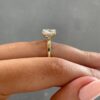2.0Ct Radiant Engagement Rings, Moissanite Hidden Halo Ring in 14k Gold - GRA Certified 2.0Ct Radiant Engagement Rings, Moissanite Hidden Halo Ring in 14k Gold - GRA Certified
