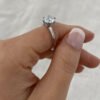2.50Ct Solitaire Moissanite Engagement Ring Crafted in 14k Gold Wedding Ring