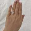 2.50Ct Solitaire Moissanite Engagement Ring Crafted in 14k Gold Wedding Ring