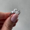2.50Ct Three Stone Engagement Ring For Women, Perfect Wedding Anniversary Ring