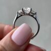2.50Ct Three Stone Engagement Ring For Women, Perfect Wedding Anniversary Ring
