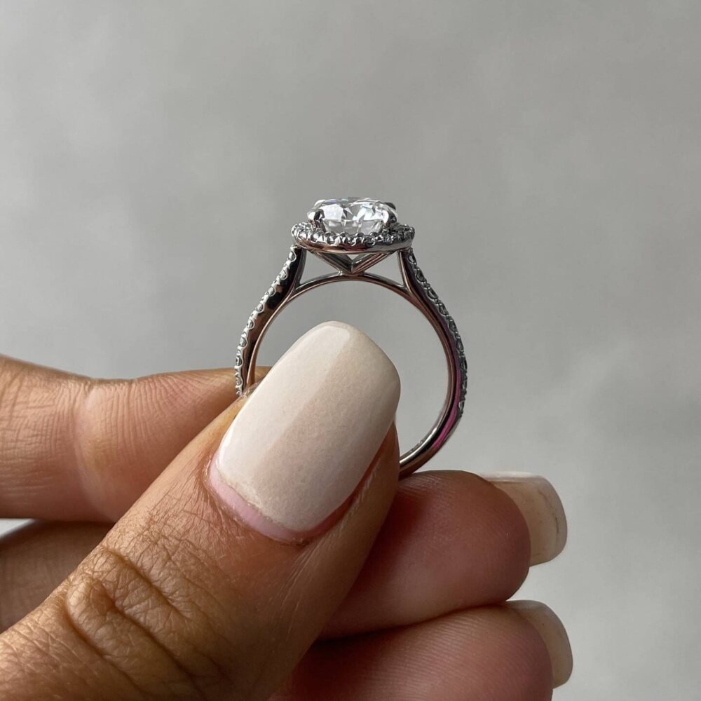 3.0Ct Halo Engagement Ring For Women, Perfect For Anniversary Gifts 14k Gold