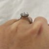 3.10Ct Round Moissanite Halo Engagement ring For Women (2)