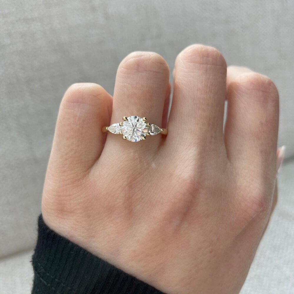 3.10Ct Three Stone Anniversary Ring For Women, Perfect Wedding Engagement Ring