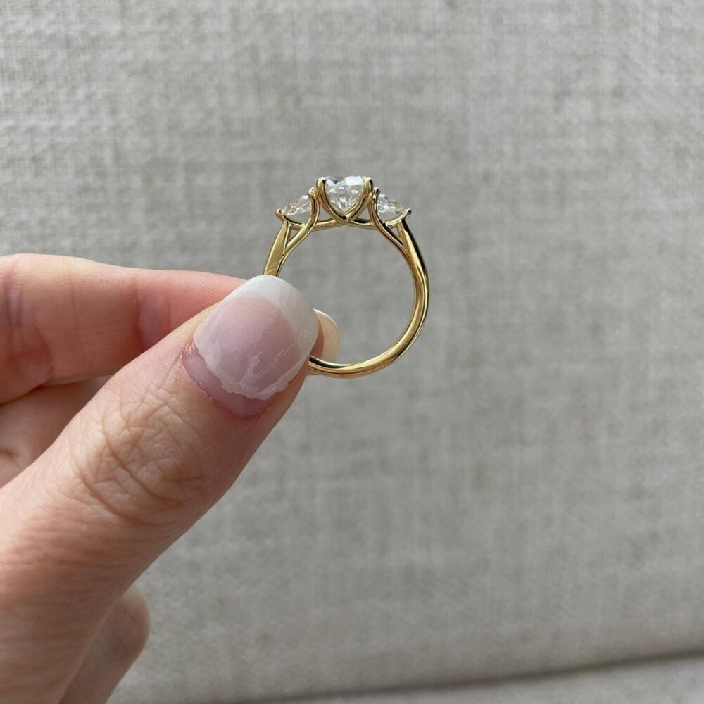 3.10Ct Three Stone Anniversary Ring For Women, Perfect Wedding Engagement Ring