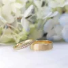 Stackable Mothers Rings, 14K Gold Moissanite Eternity Ring Stackable Mothers Rings, 14K Gold Moissanite Eternity Ring