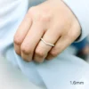 Curved Moissanite Wedding Band, 14K Gold Moissanite Stackable Eternity Ring For Women Curved Moissanite Wedding Band, 14K Gold Moissanite Stackable Eternity Ring For Women