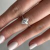 1.50Ct Marquise Trilogy Engagement Ring With Hidden Halo in 14k Gold - GRA Certified
