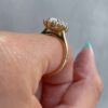 3.0Ct Oval Halo Engagement Rings, GRA Certified Miossanite Studded Anniversary Rings in 14k Gold 3.0Ct Oval Halo Engagement Rings, GRA Certified Miossanite Studded Anniversary Rings in 14k Gold