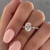 2.70Ct Oval Engagement Rings, GRA Certified Moissanaite Western Wedding Rings in 14K Gold 2.70Ct Oval Engagement Rings, GRA Certified Moissanaite Western Eedding Rings in 14K Gold