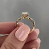 2.70Ct Oval Engagement Rings, GRA Certified Moissanaite Western Wedding Rings in 14K Gold 2.70Ct Oval Engagement Rings, GRA Certified Moissanaite Western Eedding Rings in 14K Gold