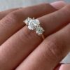 Three Stone oval Engagement Rings