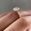 3 Stone Oval Engagement Ring, GRA Certified 3.0Ct Oval Moissanaite Anniversary Rings in 14K Gold 3 Stone Oval Engagement Ring, GRA Certified 3.0Ct Oval Moissanaite Anniversary Rings in 14K Gold