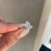 2.50Ct Pear Shaped Solitaire Engagement Ring, Five Claw Moissanite Wedding Rings in 14k Gold - GRA Certified