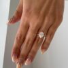1.50Ct Pear Solitaire Engagement Ring, 3 Claw Moissanite Anniversary Ring in 14k Gold - GRA Certified 1.50Ct Pear Solitaire Engagement Ring, 3 Claw Moissanite Anniversary Ring in 14k Gold - GRA Certified