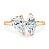2.50Ct Toi et Moi Engagement Ring For Women, Pear And Marquise Anniversary Ring in 14k Gold - GRA Certified