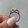 3.0Ct Pear Diamond Engagement Rings, Pear Shape Moissanite Anniversary Pave Set Ring in 14k Gold - GRA Certified 3.0Ct Pear Diamond Engagement Rings, Pear Shape Moissanite Anniversary Pave Set Ring in 14k Gold - GRA Certified