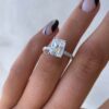 5.30Ct Radiant Pave Engagement Ring