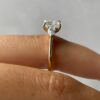 2.50Ct Elongated Cushion Cut Diamond Ring, Trilogy Engagement Ring in 14k Gold - GRA Certified 2.50Ct Elongated Cushion Trilogy Engagement Ring, Anniversary Ring For Women in 14k Gold - GRA Certified
