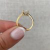 Simple Engagement Ring, 2.0Ct Elongated Cushion Cut Moissanite Ring in 14k Gold - GRA Certified Simple Engagement Rings, 2.0Ct Elongated Cushion Cut Moissanite Anniversary Ring in 14k Gold - GRA Certified