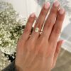 Simple Engagement Ring, 2.0Ct Elongated Cushion Cut Moissanite Ring in 14k Gold - GRA Certified Simple Engagement Rings, 2.0Ct Elongated Cushion Cut Moissanite Anniversary Ring in 14k Gold - GRA Certified