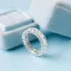 10 carat eternity ring, Moissanite Eternity Wedding Band For Women