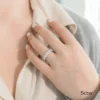 10 Carat Eternity Ring, Moissanite Eternity Wedding Band For Women 10 carat eternity ring, Moissanite Eternity Wedding Band For Women