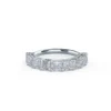 2.50Ct Anniversary Ring For Women, Asscher Cut Diamond Wedding Rings