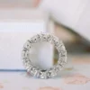 8.0Ct Wedding Rings for Women, Pear Shape Moissanite Full Eternity Ring 14K Gold 8.0Ct Wedding Ring for Women, Pear Shape Moissanite Full Eternity Ring 14K Gold