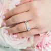 Oval And Emerald Wedding Rings , 7.0 Carat Alternate Moissanite Full Eternity Ring 14K Gold Oval And Emerald Wedding Rings , 7.0 Carat Alternate Moissanite Full Eternity Ring 14K Gold