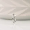 3ct Emerald Cut Diamond Ring, Moissanite Eternity Band For Women, Full Eternity Ring in 14K Gold 3ct Emerald Cut Diamond Ring, Moissanite Eternity Band For Women, Full Eternity Ring in 14K Gold