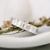 5 Carat Emerald Cut Diamond Ring, Moissanite Art Deco Emerald Ring For Women in 14K Gold