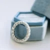 Diamond Eternity Ring for Women, Round Brilliant Moissanite Full Eternity Ring 14K Gold