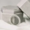 4.0Ct Eternity Wedding Ring for Women, Princess Cut Moissanite Full Eternity Ring 14K Gold Eternity Wedding Ring for Women, Princess Cut Moissanite Full Eternity Ring 14K Gold