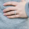 4.0Ct Eternity Wedding Ring for Women, Princess Cut Moissanite Full Eternity Ring 14K Gold Eternity Wedding Ring for Women, Princess Cut Moissanite Full Eternity Ring 14K Gold