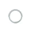 Oval Diamond Wedding Ring, Moissanite Half Eternity Ring For Women in 14K Gold