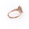 3 carat marquise moissanite Ring centre stone in V-tip six claw setting engagement ring