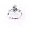3 carat marquise moissanite Ring centre stone in V-tip six claw setting engagement ring