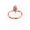 our 3 carat marquise moissanite ring Features a unique petal leaf design and a classic solitaire setting