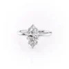 our 3 carat marquise moissanite ring Features a unique petal leaf design and a classic solitaire setting