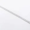 3Ct Moissanite Tennis Bracelet Crafted in Gold and Platinum - Fine round diamond line bracelet with secure lock