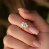 5 Carat Oval Moissanite Engagement Ring | Classic Inspired Wedding Ring For Her 5 Carat Oval Moissanite Engagement Ring Unique 4-Prong Solitaire This Vintage wedding ring crafted in 14K and 18k Gold