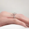 5 Carat Oval Moissanite Engagement Ring | Classic Inspired Wedding Ring For Her 5 Carat Oval Moissanite Engagement Ring Unique 4-Prong Solitaire This Vintage wedding ring crafted in 14K and 18k Gold