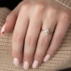5 Carat Oval Moissanite Engagement Ring | Classic Inspired Wedding Ring For Her 5 Carat Oval Moissanite Engagement Ring Unique 4-Prong Solitaire This Vintage wedding ring crafted in 14K and 18k Gold