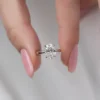 5 Carat Oval Moissanite Engagement Ring | Classic Inspired Wedding Ring For Her 5 Carat Oval Moissanite Engagement Ring Unique 4-Prong Solitaire This Vintage wedding ring crafted in 14K and 18k Gold