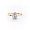 5 Carat Oval Moissanite Engagement Ring Unique 4-Prong Solitaire This Vintage wedding ring crafted in 14K and 18k Gold